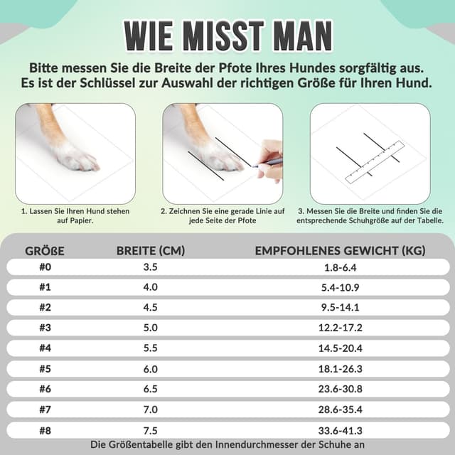 Detalle 2 de SlowTon Hundeschuhe für Pfotenschutz, 4-teilig