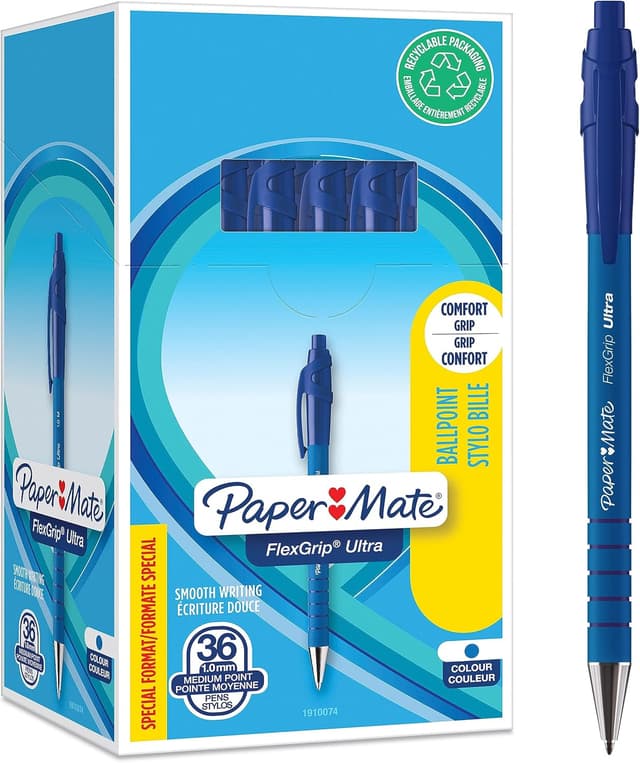Detalle de Paper Mate Flexgrip Ultra Retractable Ballpoint Pens
