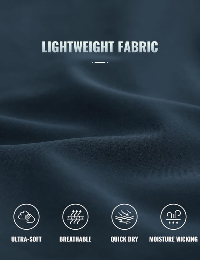 Thumbnail 6 de CRZ YOGA Uomo pantaloncini sportivi da corsa ad asciugatura rapida con tasche e coulisse – True Navy, 13 cm