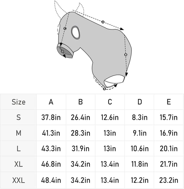 Thumbnail 5 de Horse Stretch Hood with Zipper Large