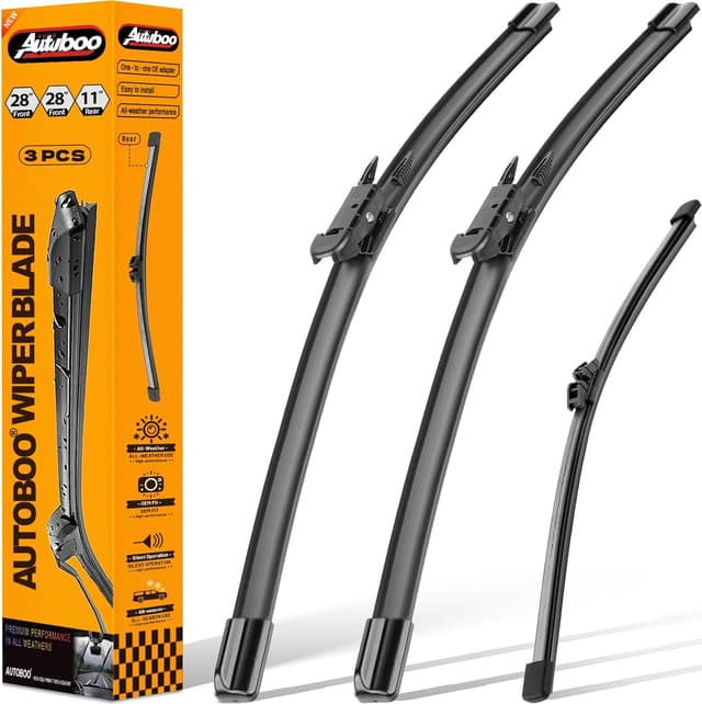 Detalle de AUTOBOO Replacement Windshield Wipers 28 + 28, Rear 11