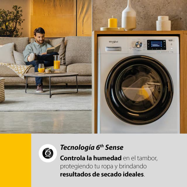Thumbnail 5 de Whirlpool C WD 104M WBS SPT secadora 10 kg