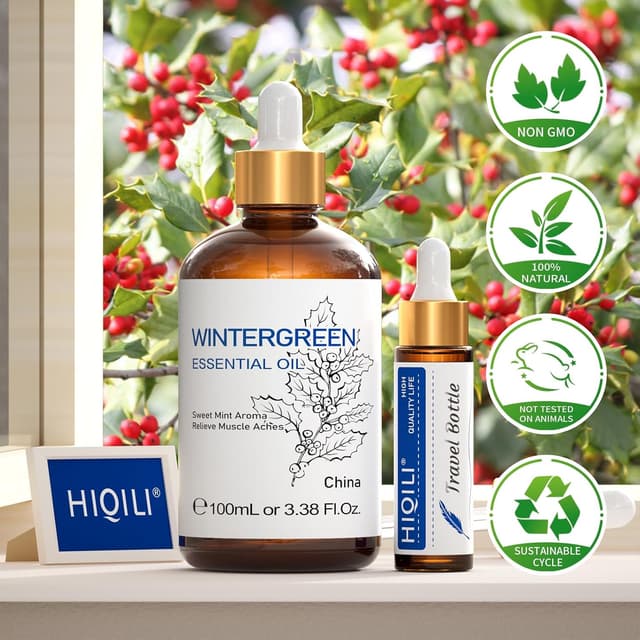 Thumbnail 7 de HIQILI Aceite Esencial de Gaulteria 100% Puro para Difusor🌱