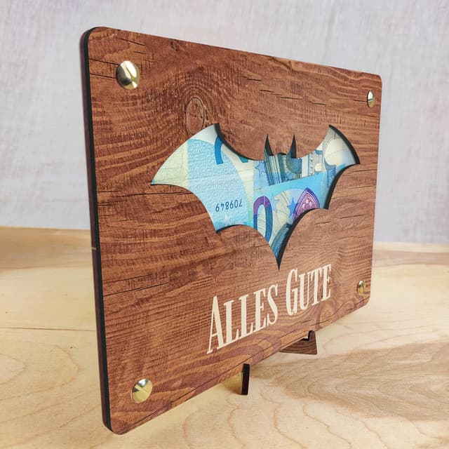 Detalle de Fledermaus Deko Geldgeschenk XL 20x15 cm