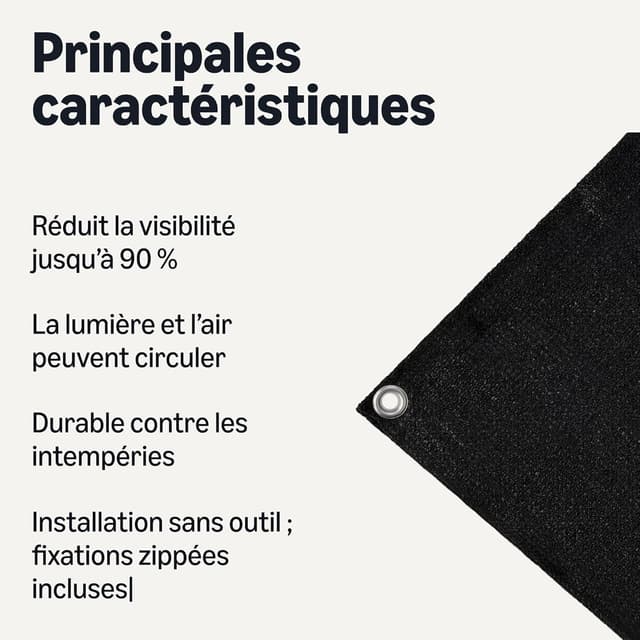 Thumbnail 1 de Amazon Basics Clôture brise-vue 0,9x3 m 🏡