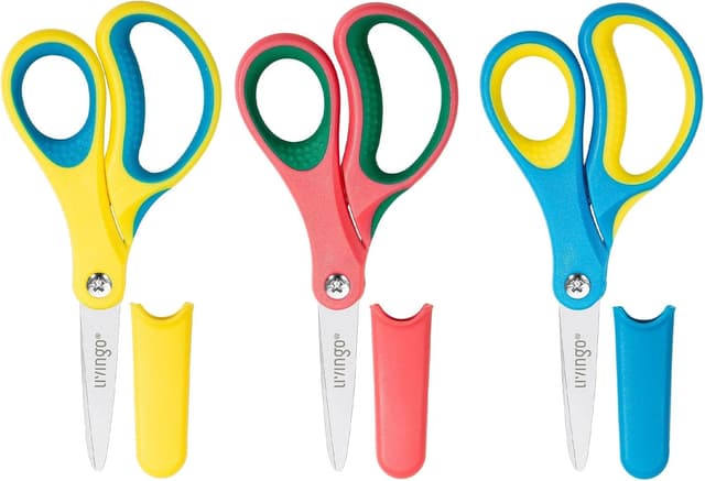 Imagen de LIVINGO 5" Kids School Scissors 3 Pack en OfertitasTOP
