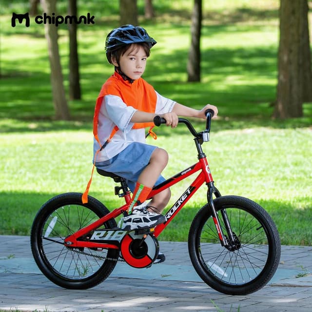 Detalle de Chipmunk Kids Bike (12–18 Inch) with Training Wheels for Ages 3–10