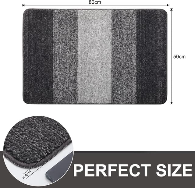 Detalle de Homaxy dirt trapper door mat 50 x 80 cm