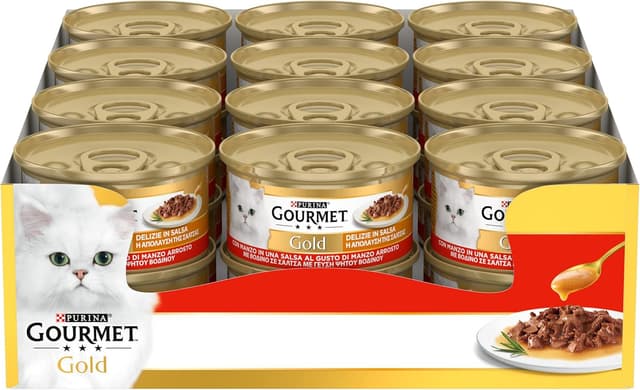Imagen de GOURMET Gold Delizie in Salsa 24 lattine 🐱 en OfertitasTOP