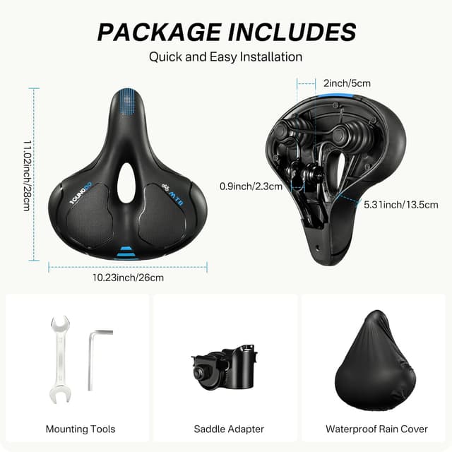 Detalle de YOUNGDO Gel bicycle saddle for comfort