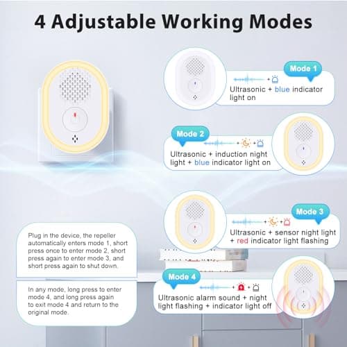 Thumbnail 7 de Répulsif ultrason moustique, anti-rongeurs, lot de 6
