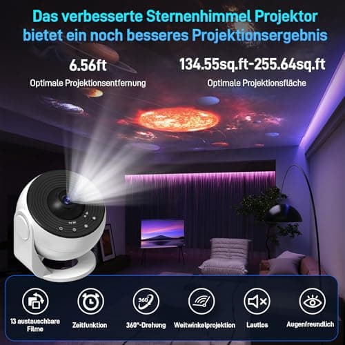 Thumbnail 2 de Proyector de Estrellas Galaxias Real 360° LED