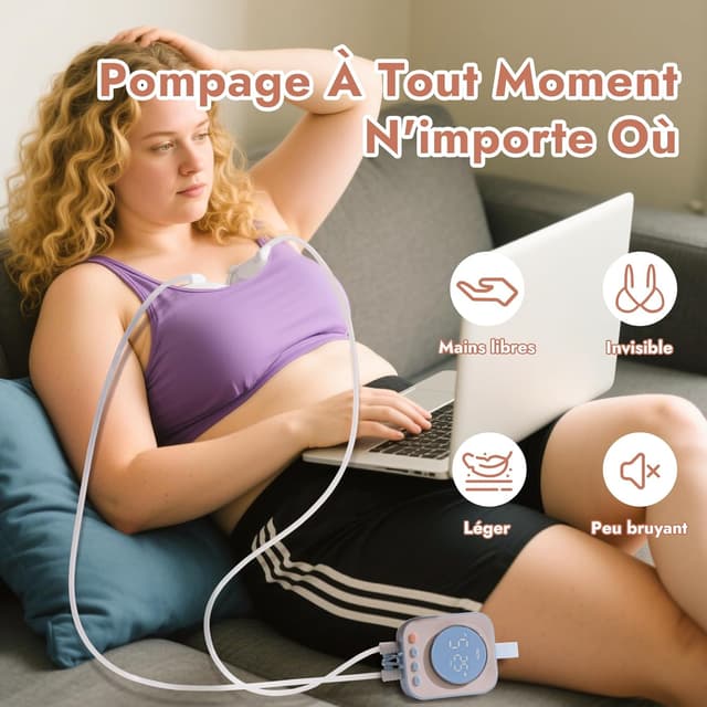 Thumbnail 1 de NCVI tire-lait électrique main libre 4 modes