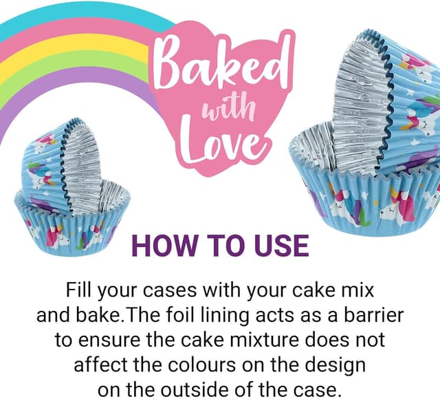 Thumbnail 4 de Baked With Love Unicorn Cupcake Cases