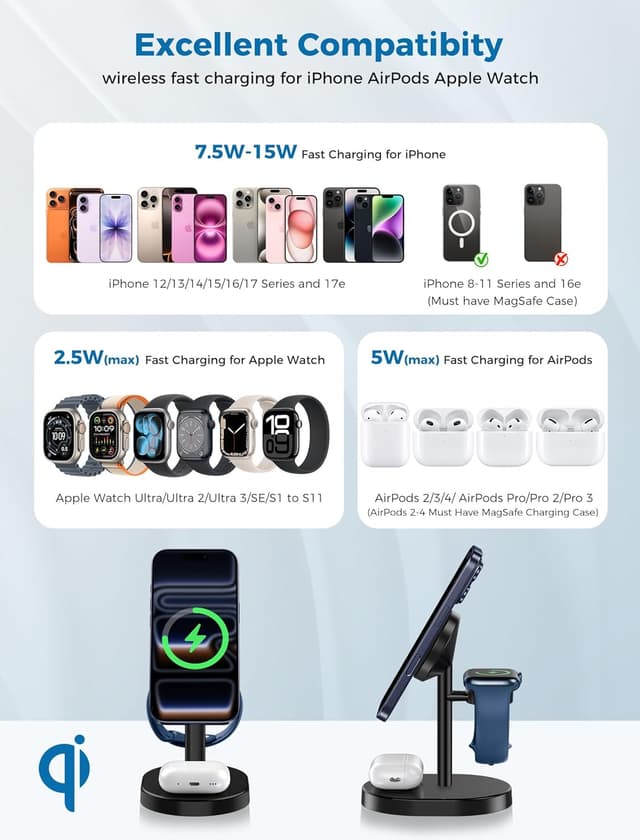 Thumbnail 6 de Hevanto 2026 15W Wireless Charging Station