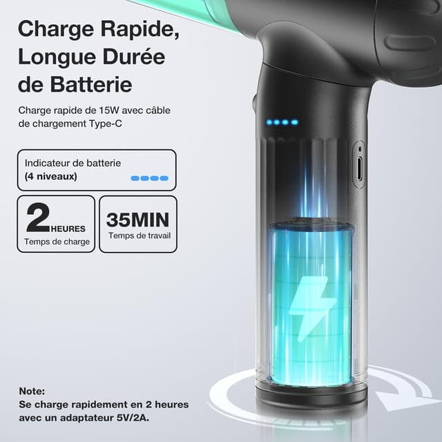 Thumbnail 2 de MECO ELEVERDE 4 en 1 18KPA Aspirateur voiture