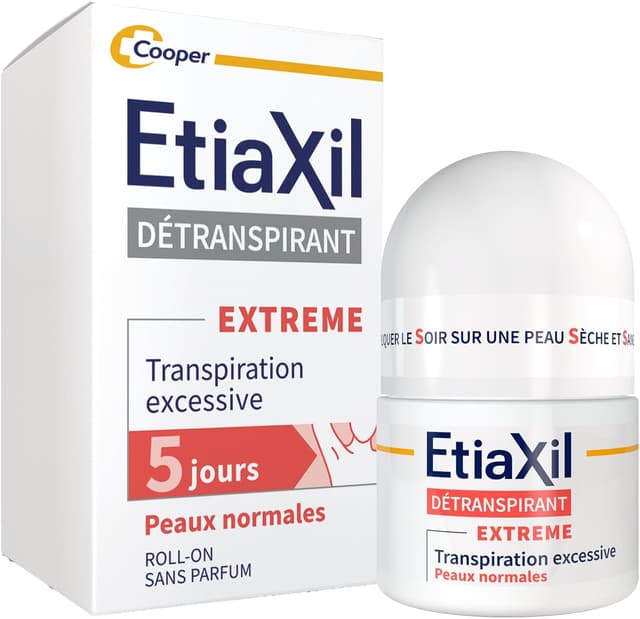 Detalle 2 de ETIAXIL Distraspirante per ascelle con sudorazione eccessiva, roll-on, pelle normale (confezione da 3) – 15 ml