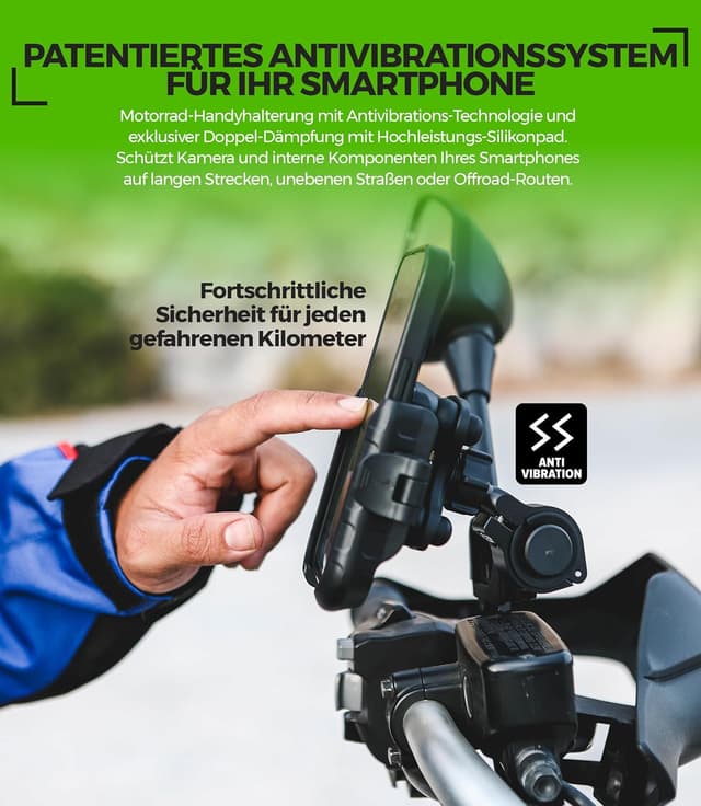 Thumbnail 3 de MOGGAM Handyhalterung Motorrad Antivibration