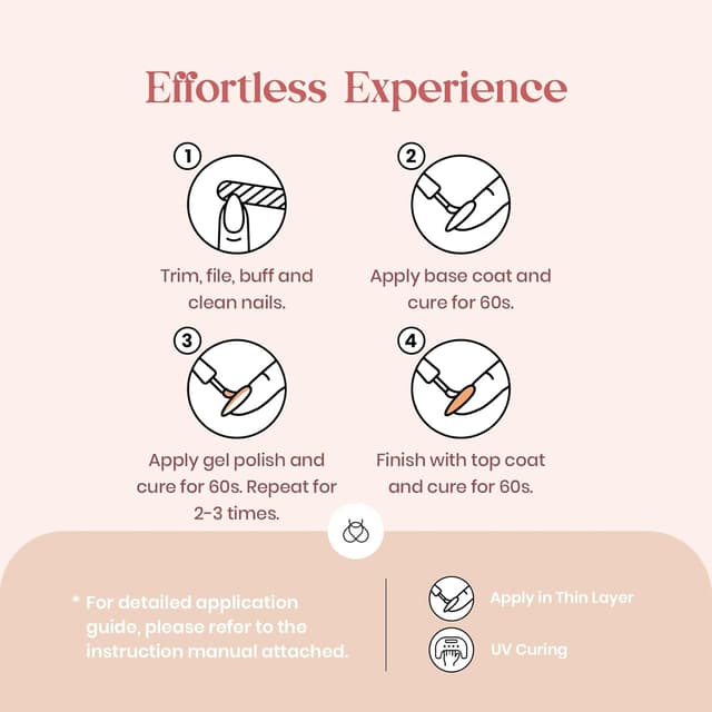 Thumbnail 6 de Beetles UV Jelly Gel-Nagellack-Set 6 Farben (7,5 ml) – transparente Gelee-Nudes für LED/UV Nageldesign