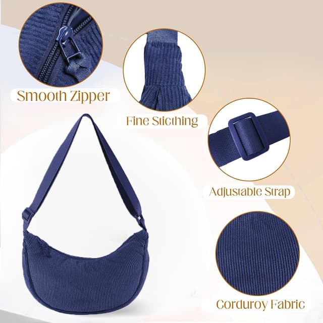 Detalle 2 de JENCVNL Crescent Bag 31 x 16 x 9 cm