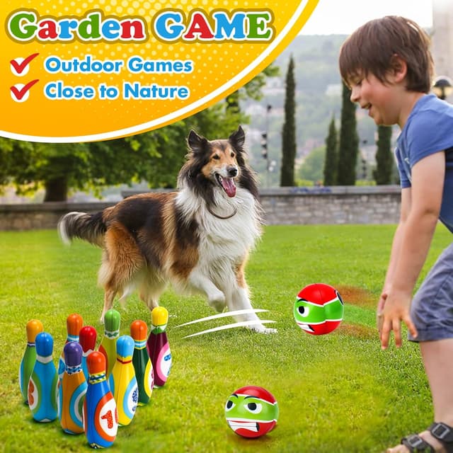 Detalle 2 de Toddler Foam Bowling Set for Ages 3–6