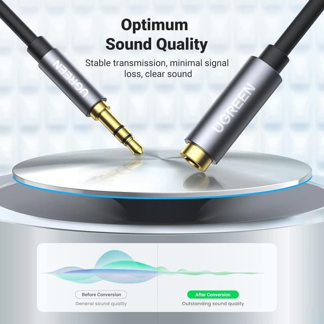 Thumbnail 2 de UGREEN 3.5mm Extension Cable 6.6ft