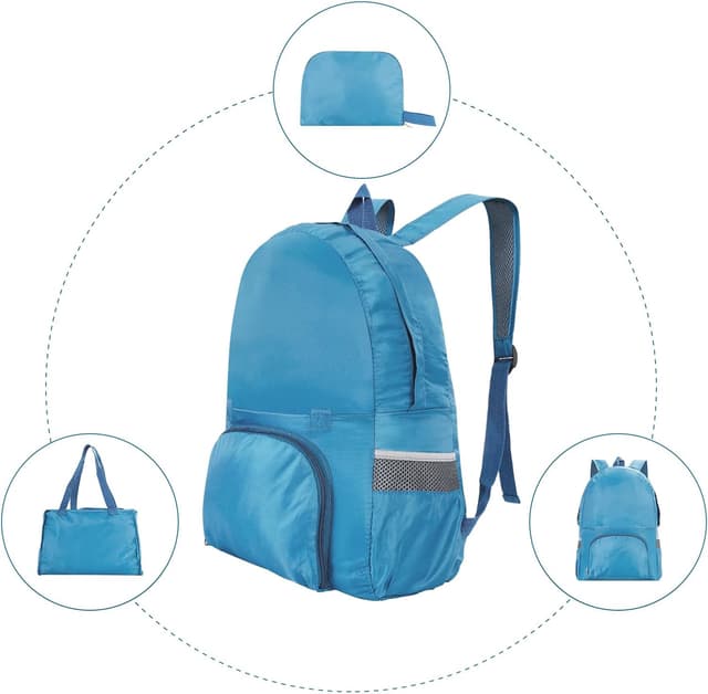 Detalle 2 de AiQInu Zaino Pieghevole 20L ultraleggero