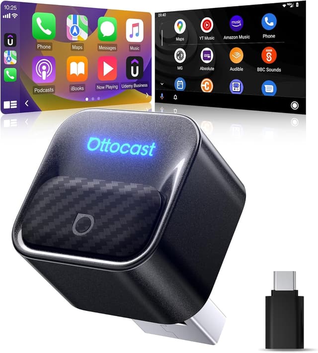 Detalle de Ottocast Mini Core Adattatore CarPlay wireless 2026