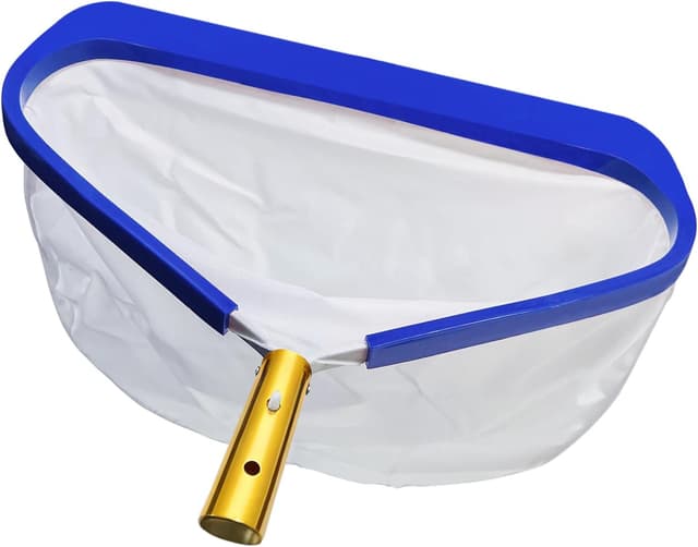 Detalle de Bseical Pool Kescher mit feinmaschigem Algen- & Laubnetz (Alurahmen)