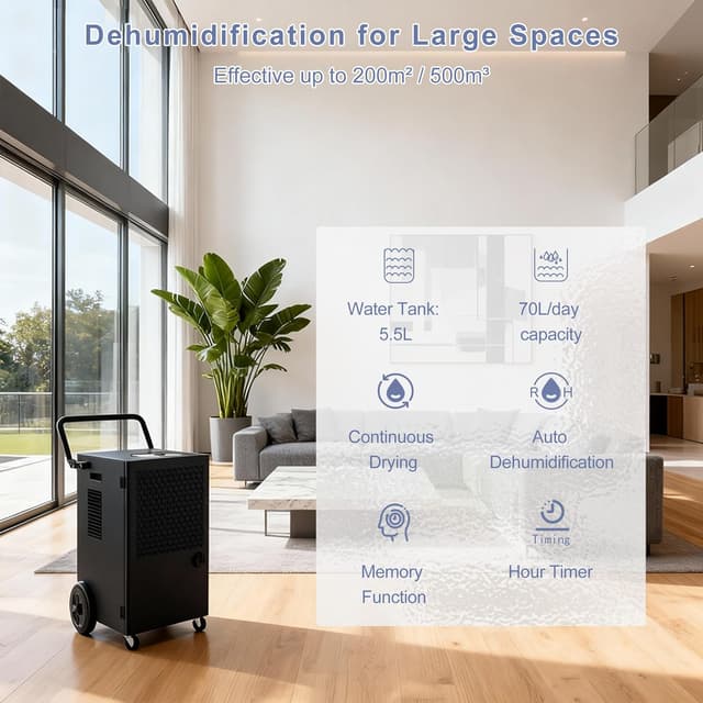 Thumbnail 1 de Katenpo Déshumidificateur Pro 90L/j pour grandes surfaces