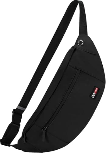 Detalle de MAXTOP riñonera/bandolera con conector para auriculares y 4 bolsillos con cremallera