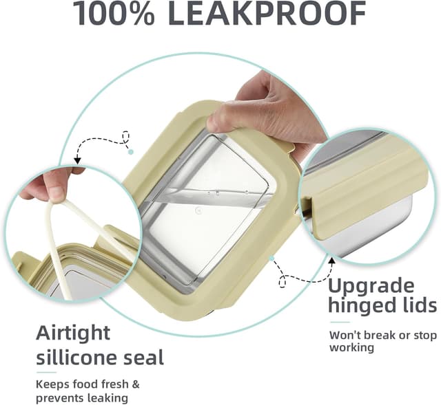 Thumbnail 1 de Misichao Small Stainless Steel Containers 650 ml