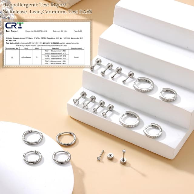 Detalle 2 de LOLIAS 9 Paar Ohrringe Set