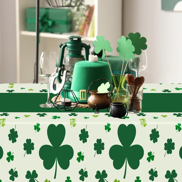 Detalle 2 de QZYL 3 Pack St Patricks Day Tablecloths 54x108