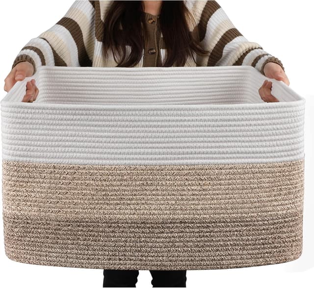 Detalle de OIAHOMY 22x17x12 Blanket Basket
