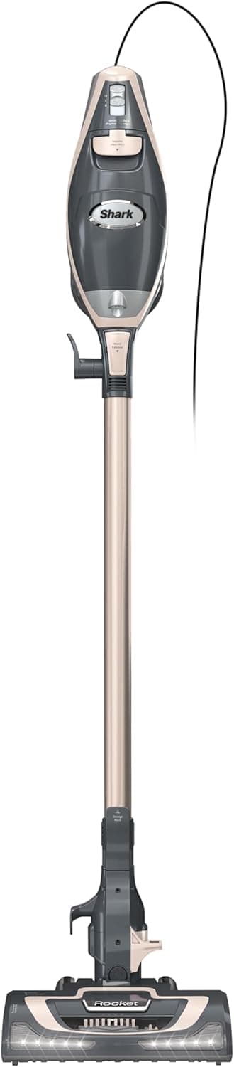 Detalle de Shark Rocket Pro DLX HV371GD Corded Stick Vacuum with Removable Hand Vac (Gold)