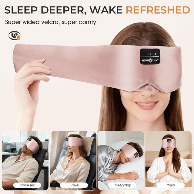 Thumbnail 6 de MUSICOZY Silk Sleep Mask Headphones 14H