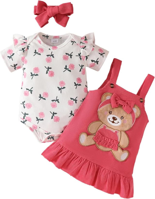 Thumbnail 5 de UUAISSO robe imprimée cœur bébé 0-18 mois ⚙