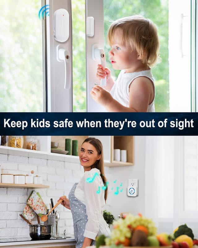 Thumbnail 3 de SANJIE Wireless Door Alarm 800 ft range 🔔