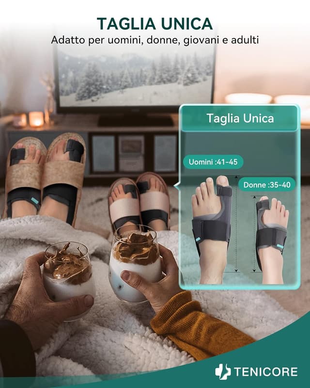 Thumbnail 5 de TENICORE Aggiornamento Alluce Valgo Correttore con 2 Barre Angolari 0°/10°