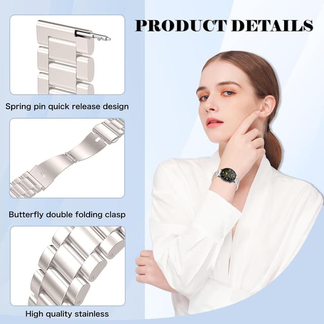 Detalle 2 de MaEiol 22mm stainless strap for Huawei