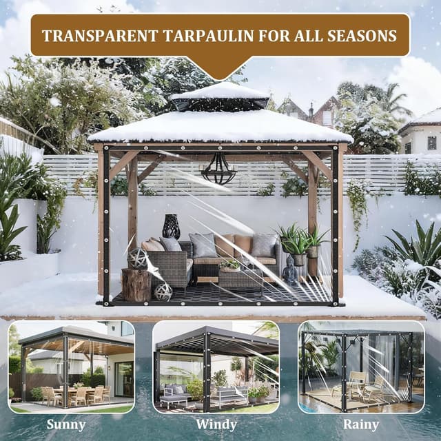 Thumbnail 3 de Clear Tarp 10x20ft 🏕