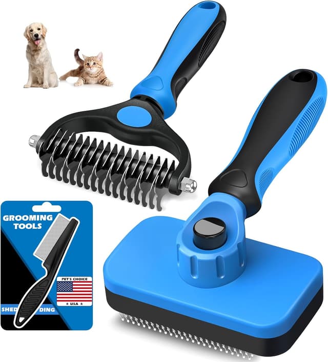 Detalle de 3PCS Self Cleaning Slicker Comb Set