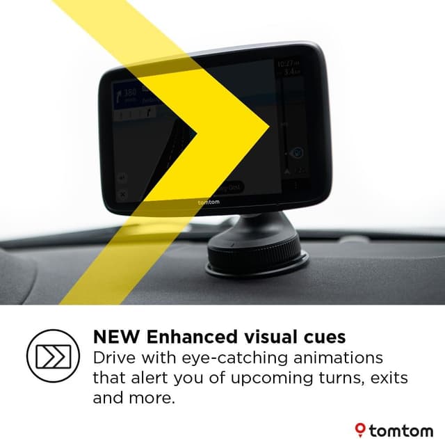 Detalle de TomTom GO Superior 6-inch GPS with Wi‑Fi map updates, Traffic and Hazard Zone alerts (new software)
