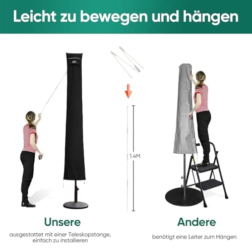 Thumbnail 4 de Sekey Carcasa para sombrilla de 400 cm, 100% poliéster🛡