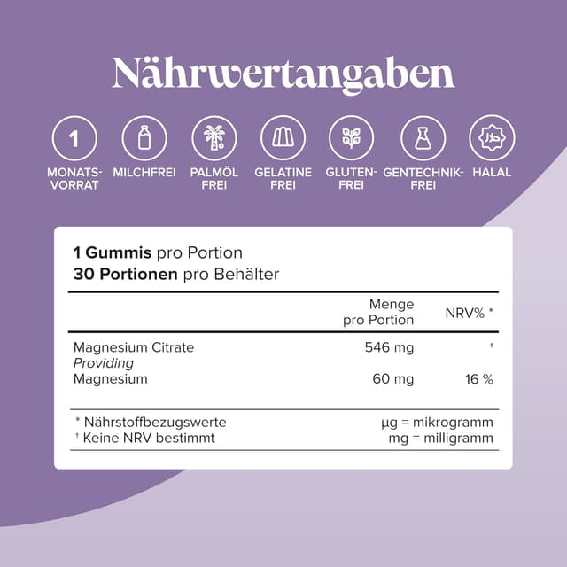 Detalle de Magnesium Gummibärchen Kinder 546 mg