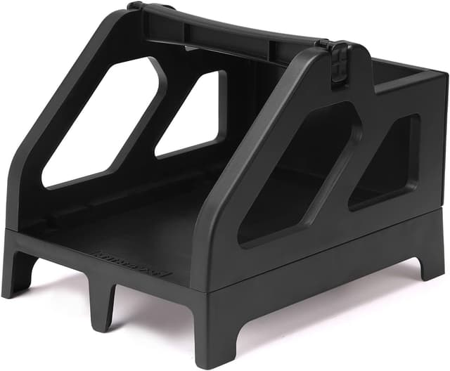 Detalle de MUNBYN ILH01 Black label holder for roll and stack fan-fold thermal labels