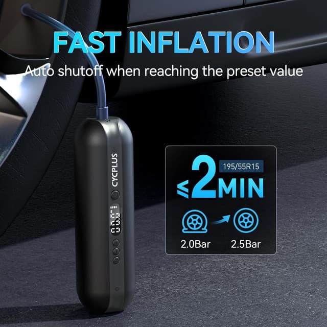 Detalle de CYCPLUS Electric Bike Pump 150 PSI