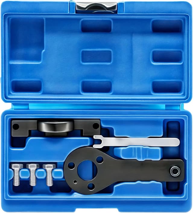 Detalle de RUIZHI outil de courroie de distribution (support arbre à cames, tendeur et verrouillage) compatible Fiat 1.2/1.4 8V