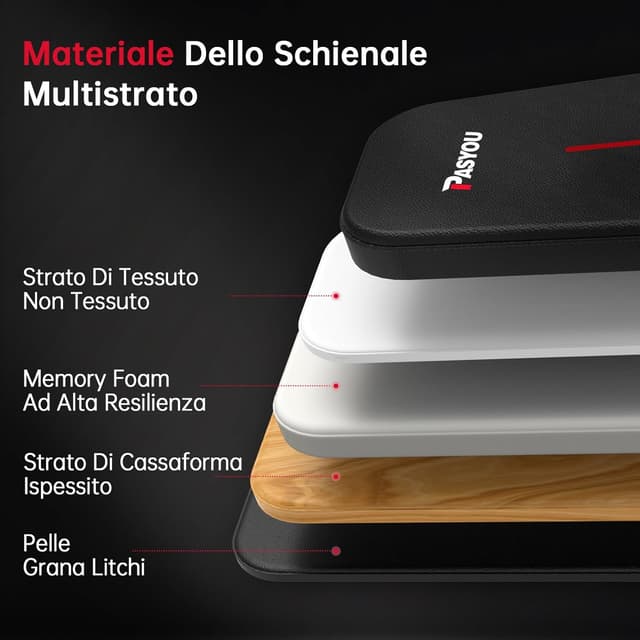 Thumbnail 2 de PASYOU Panca Palestra Pieghevole 10 posizioni regolabili per allenamento completo 🏋